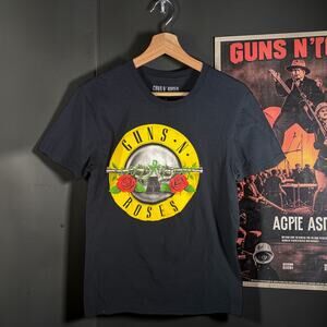 Guns N' Roses Unisex Adult Small 100% Cotton Black S/S T-Shirt Concert Logo